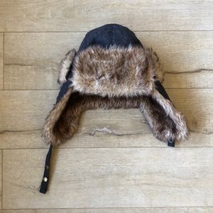 Angela & Williams Faux Fur and Twead Hat